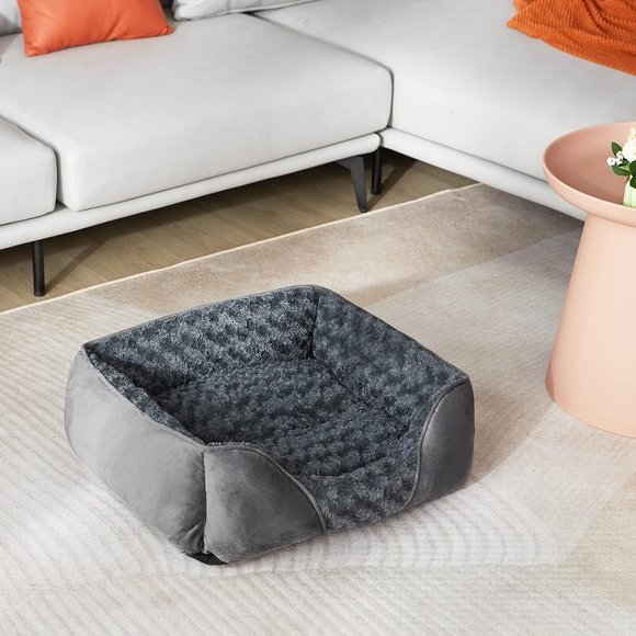 Small Dog Bed Large Medium Small Soft Calming Sleeping Puppy Anti-Slip 20"x19"x6 - Picture 7 of 10